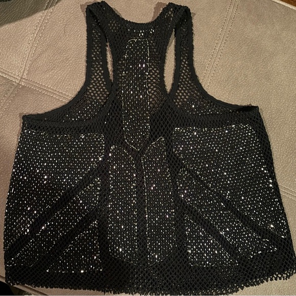 Parker Black and Gold Beaded Silk Sequin Top Size Small - Picture 6 of 9
